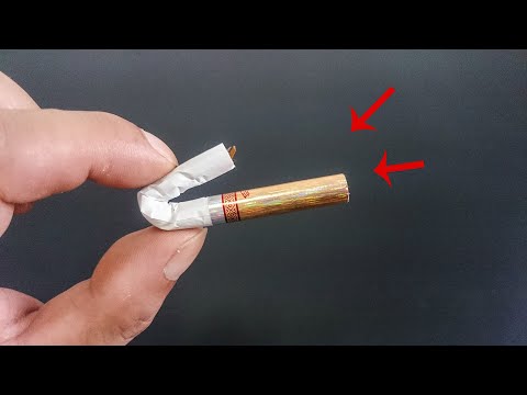 原来香烟有个小机关，只需折一折就能辨别真假，学会再也不怕买到假烟