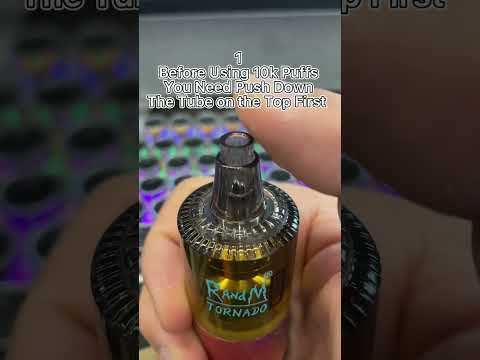 Instructions for use of RandM Tornado 10000 Puffs