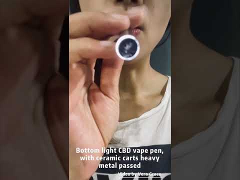 CBD vape pen, with bottom light, super easy to use and best vaping experience.
